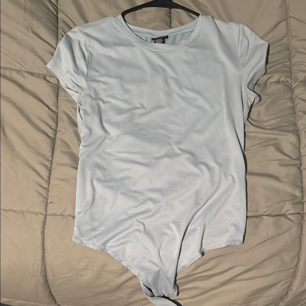 Light Blue Short Sleeve Bodysuit